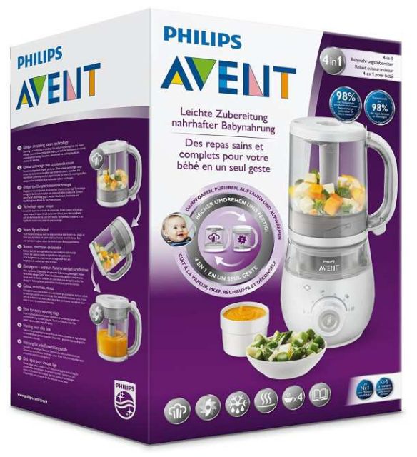 Máy xay hấp Avent 4 in 1 Chính Hãng mẫu mới