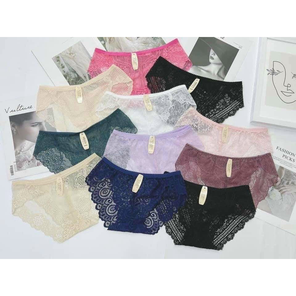 Quần Lót Nữ Ren Sexy thiết kế họa tiết ren xuyên thấu siêu gợi cảm quyến rũ | BigBuy360 - bigbuy360.vn