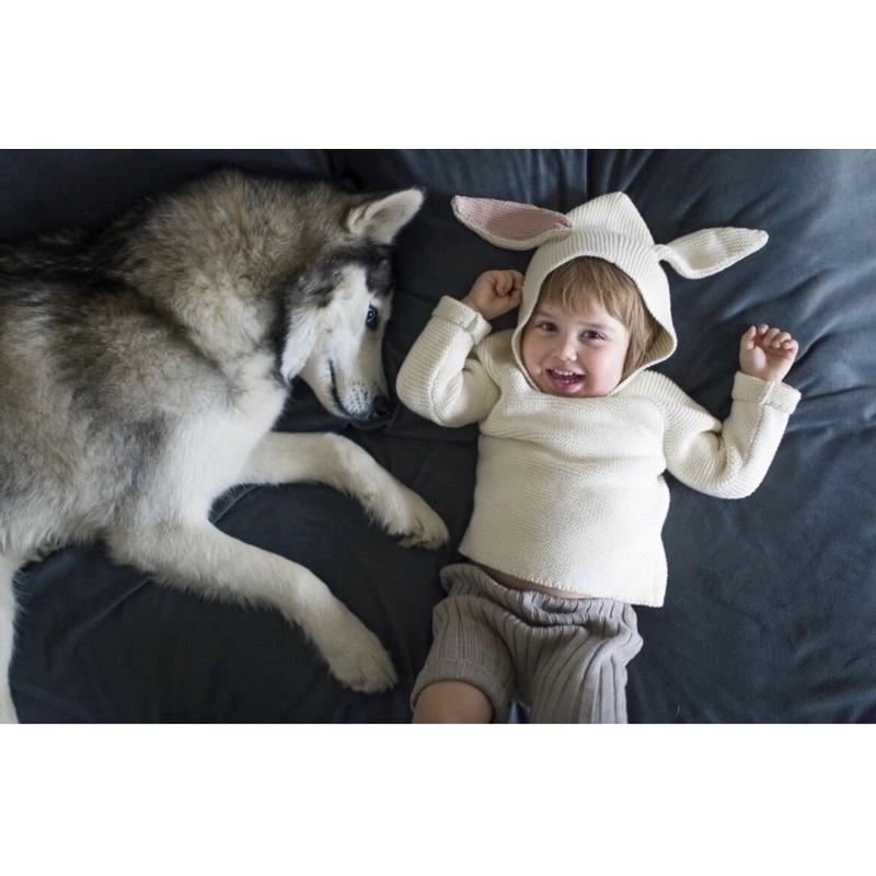 Áo len tai thỏ GAP cho bé trai/ bé gái