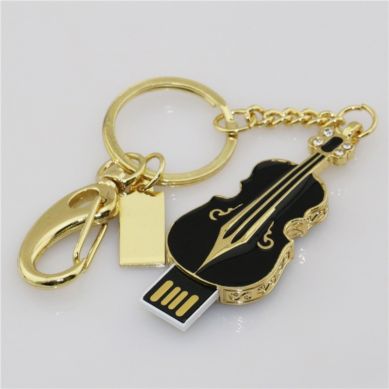 USB hình đàn violin đính kim cương