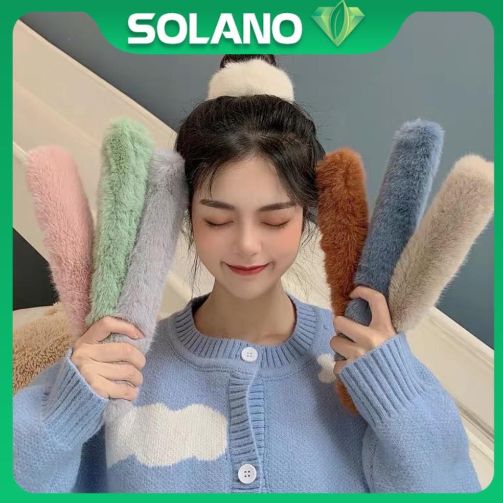 Thanh búi tóc SOLANO thanh cuộn tóc len lông phong cách Hàn Quốc cho nữ FAH-001313