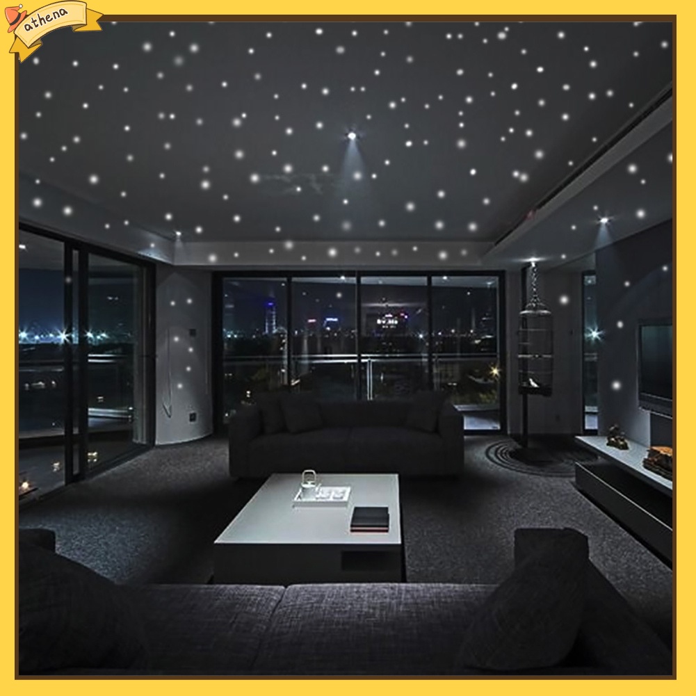 Set 407 Sticker Chấm Tròn Dạ Quang Dán Tường Trang Trí Phòng Ngủ