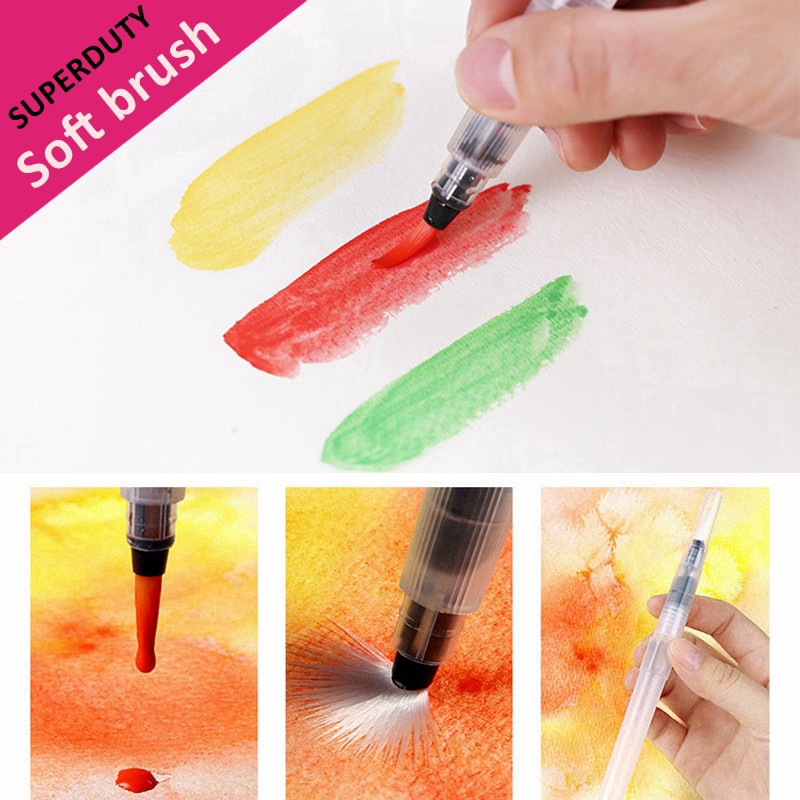 Bộ 3 Bút Vẽ Màu Nước Chuyên Dụng Cao Cấp Waterbrush Giorgione