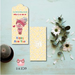 100c lì xì lợn sắc màu 2019