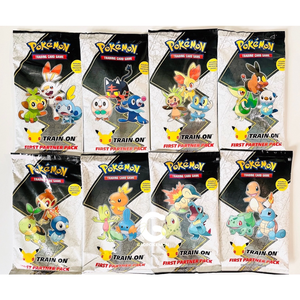 Set 2 gói bài Pokemon TCG : First Partner Pack: Unova/Galar/Kalos