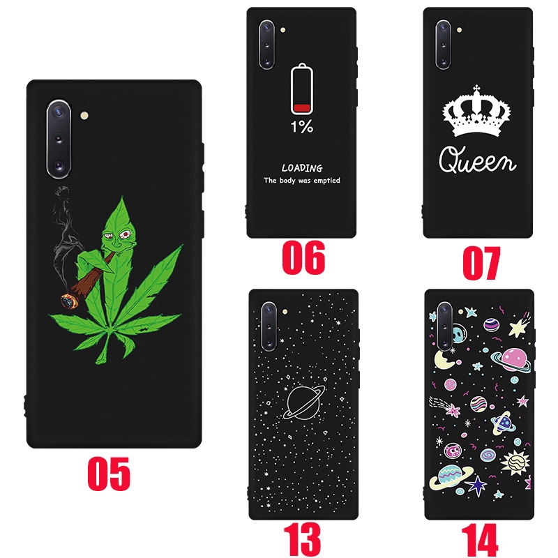 Ốp điện thoại nhám in hình cho Samsung Galaxy A50 A40 A30 A20 A10 A70 Note 8 9 10 Pro