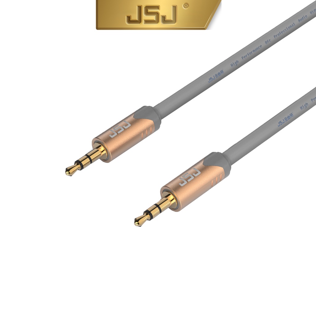 Dây tín hiệu 2 đầu 3 ly (3.5mm) JSJ 6212 dài 1.8m  hạn chế hiện tượng nhiễu hoặc bị ngắt quãng, chống tạp âm bên ngoài