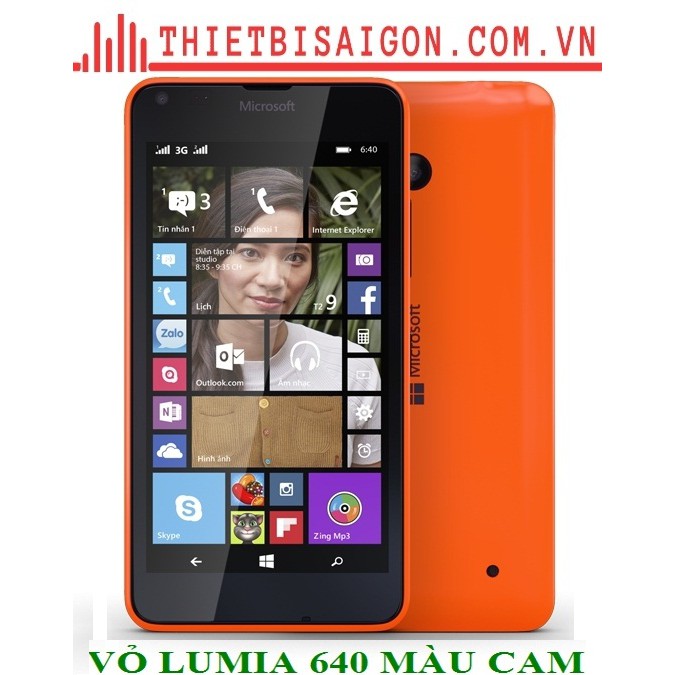 NẮP LƯNG LUMIA 640 MÀU CAM