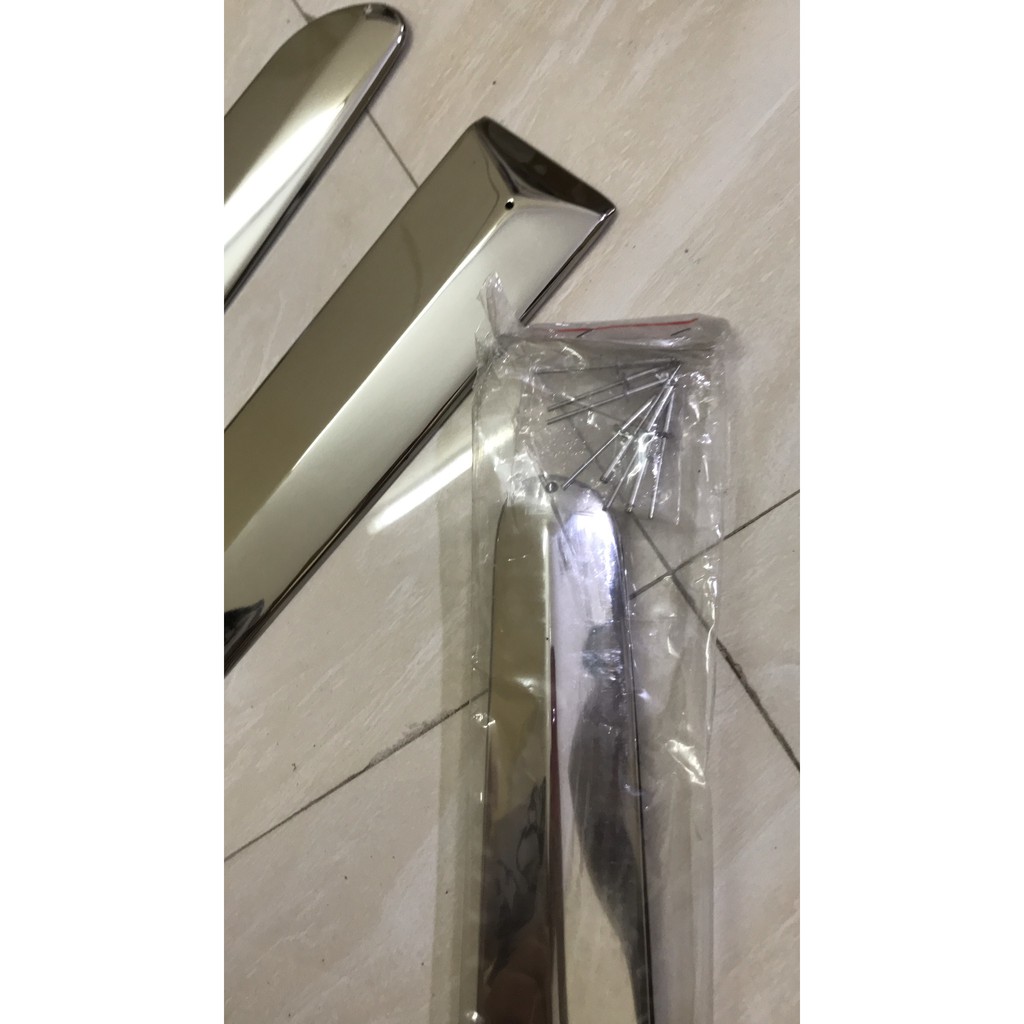 Bộ ốp nẹp sườn Inox xe Kia Morning form 2008 đến 2011 form cũ