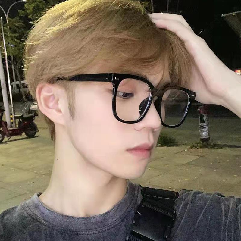 Kính Mát Gọng Vuông Màu Đen Phong Cách Retro Nhật Bản Cho Nam