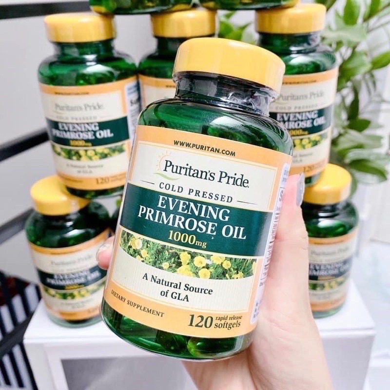 Tinh Dầu Hoa Anh Thảo Puritan’s Pride Evening Primrose Oil 1000mg Hộp 120 Viên [Mỹ]