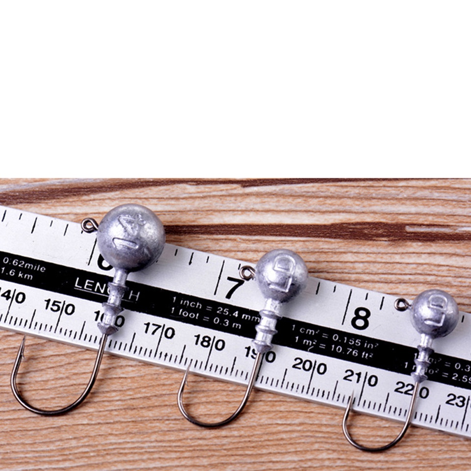 Set 5 lưỡi câu cá mềm 3.5g 5g 7g 14g