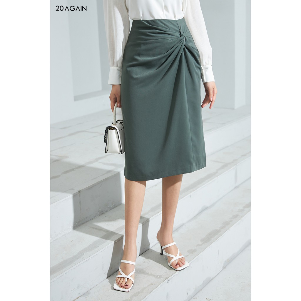 Chân váy dài xoắn eo 20AGAIN JDA1485 | BigBuy360 - bigbuy360.vn