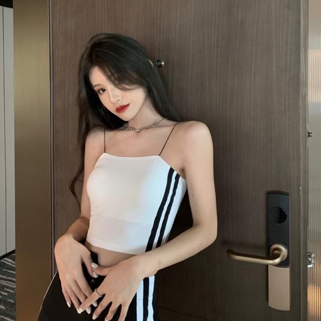 Áo Bra Đúc Su Kẻ Đen Trắng Thể Thao 8008