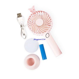Quạt Cầm Tay Q8 mini 3 Tốc độ siêu xinh - TIỆN LỢI - CÓ CHÂN ĐẾ ĐỂ BÀN