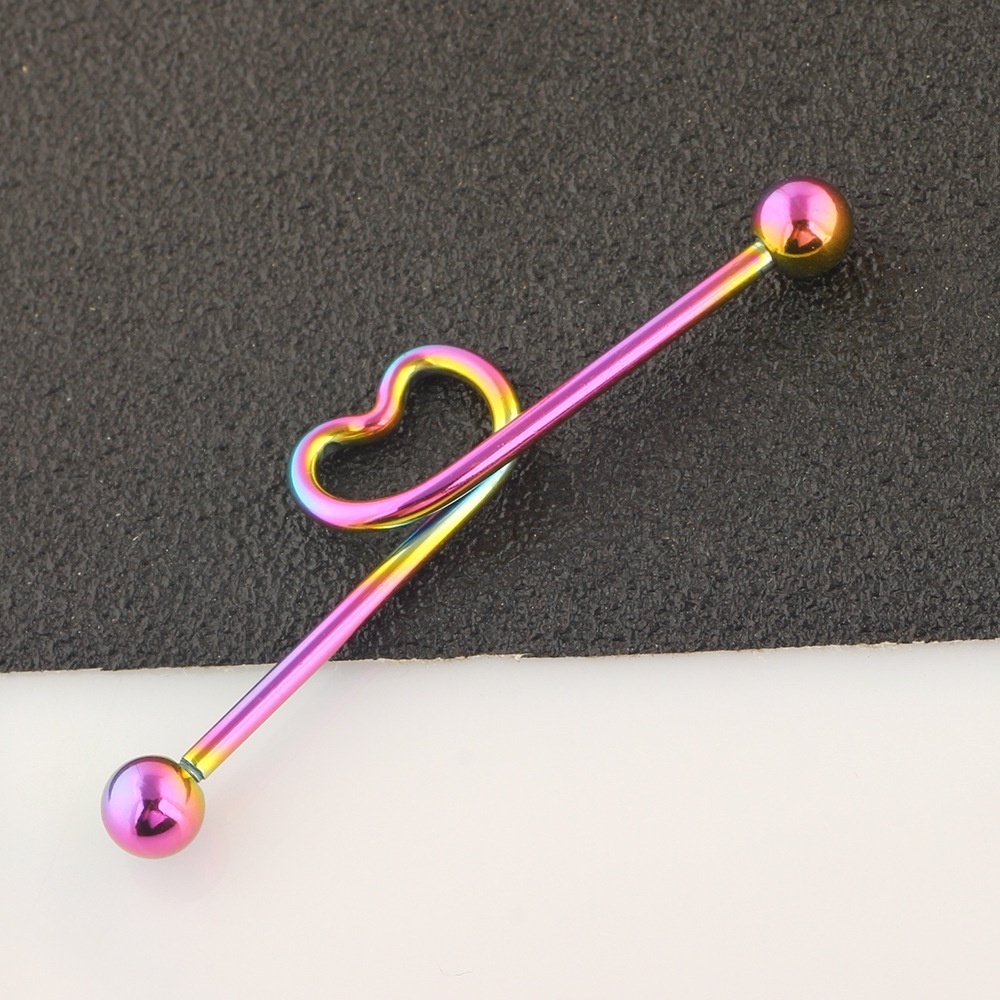 Set 5 Khuyên Tai Thanh Dài 38mm 14G Cho Nam Nữ