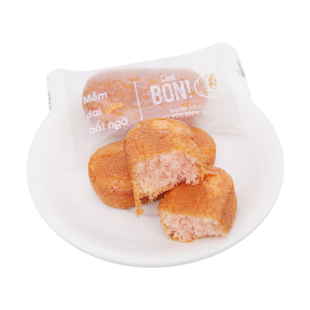 Bánh bông lan vị xúc xích nướng Orion C'est Bon gói 85g (5 bánh)