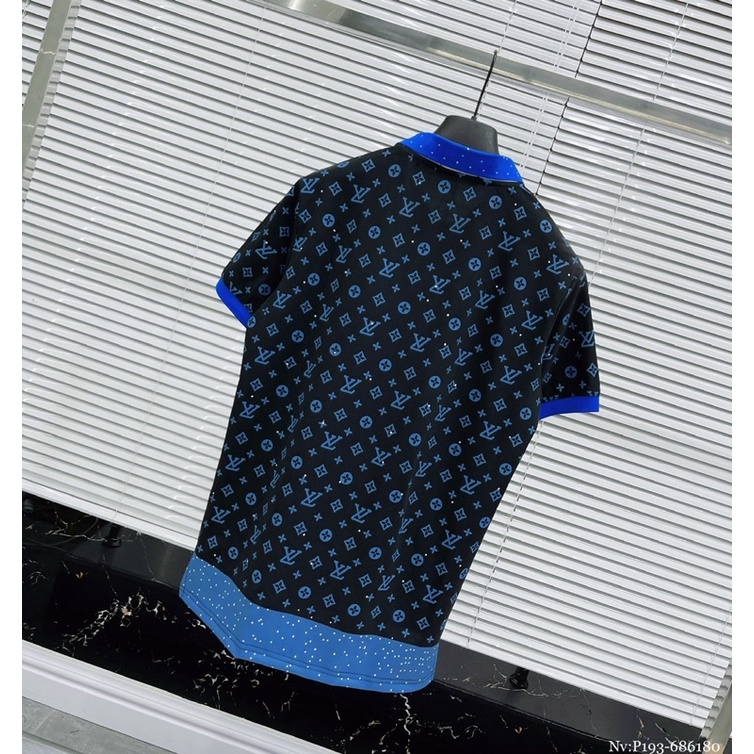 Áo polo lệ vi cổ xanh pha siêu đỉnh