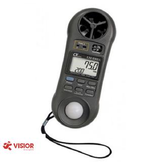Máy đo nhiệt độ, tốc độ gió, ánh sáng, độ ẩm lutron lm8000a