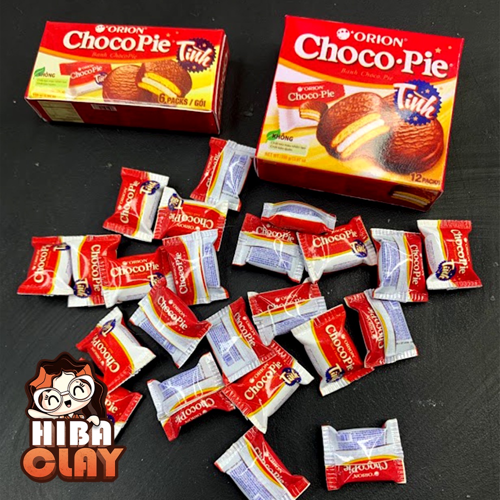 Mô hình bánh chocopie Mini Food , đồ ăn tí hon, đồ ăn mini mô hình cho búp bê DIY