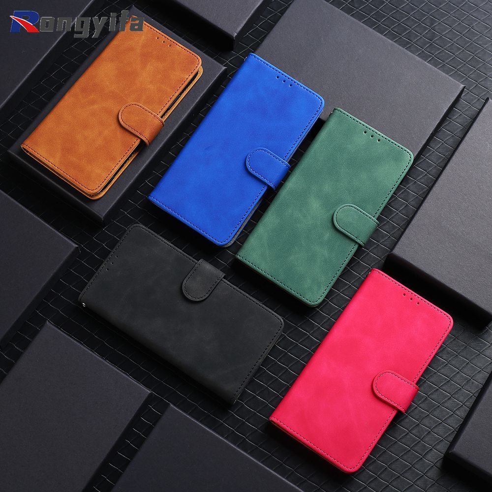 Bao Da Điện Thoại Nắp Gập Dạng Ví Có Ngăn Đựng Thẻ Cho OPPO Realme C35 C31 F21 Pro Reno 8 7 4G 7 SE Find X5 9 Pro A57 5G 4G 2020 Ốp