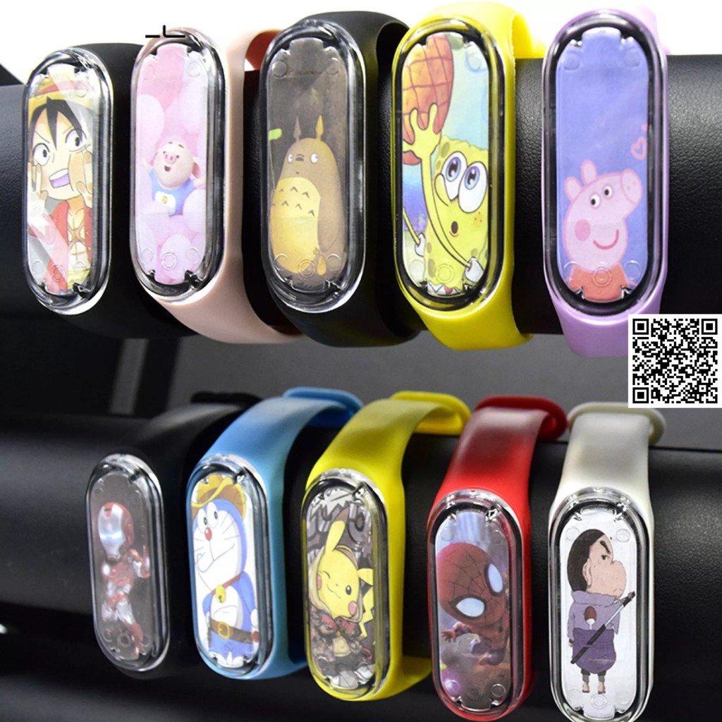 1585 Đồng hồ Led Anime Naruto One Piece nhân vật MONKEY D.LUFFY MONKEY D.LUFFY SPIDER MAN