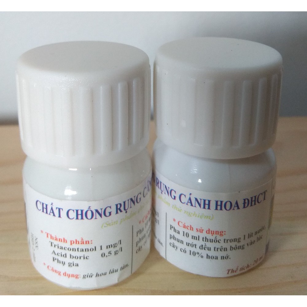 Combo 2 chai chống rụng cánh hoa chuyên dùng cho hoa mai, phong lan, hoa giấy - chai 20 ml