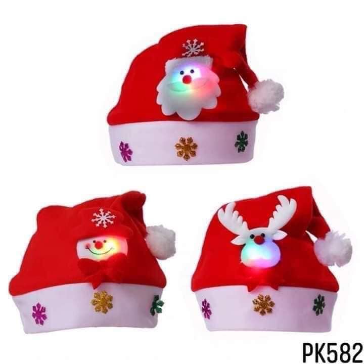 MŨ ÔNG GIÀ NOEL CÓ ĐÈN PHÁT SÁNG