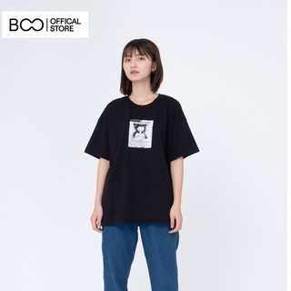  Áo Thun BOO Nữ Oversize Dáng Rộng 100% Cotton In Graphic Tìm Người Thân Độc Đáo