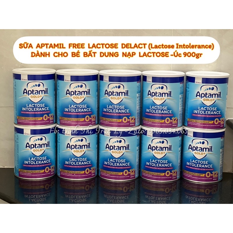 ''PASS'  Sữa Aptamil Free Lactose Delact (Lactose Intolerance) dành cho bé bất dung nạp Lactose Úc 9