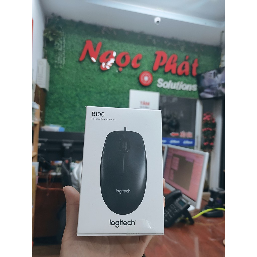 Chuột có dây Logitech B100