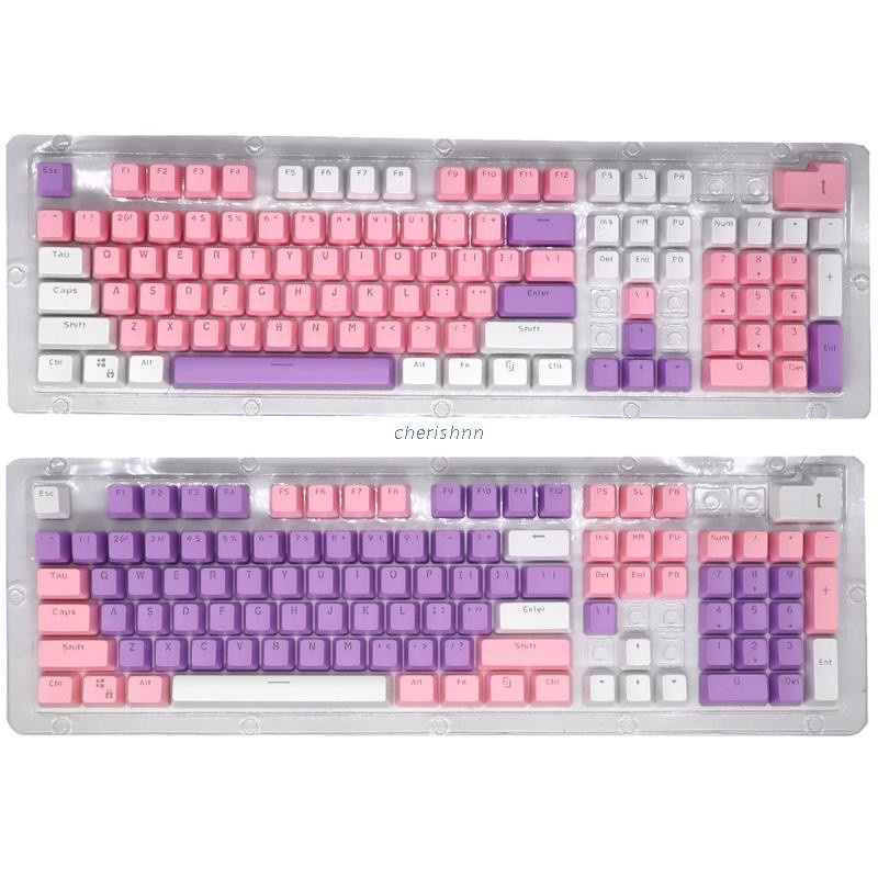 104 Keycap thay thế Pbt phối 3 màu cho bàn phím cơ