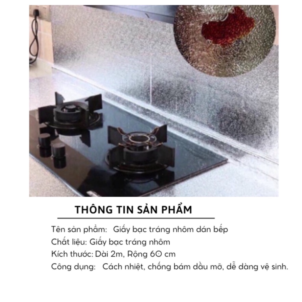 CUỘN GIẤY BẠC DÁN BẾP GIỮ GÌN SẠCH SẼ