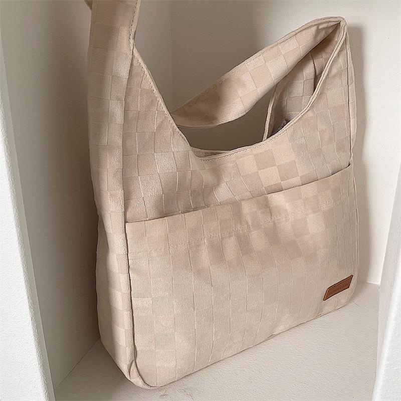 Túi xách IELGY đeo vai họa tiết kẻ sọc phong cách đơn giản chất lượng cao cho nữ