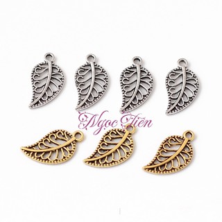 Charm treo chiếc lá bạc