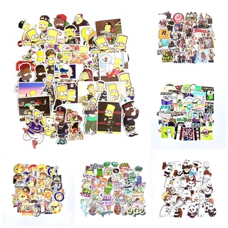 Sticker cute  trọn bộ 50 miếng dùng dán  Điện Thoại, Dán Nón Bảo Hiểm, Tem Dán Xe , dán laptop Chống Thấm Nước
