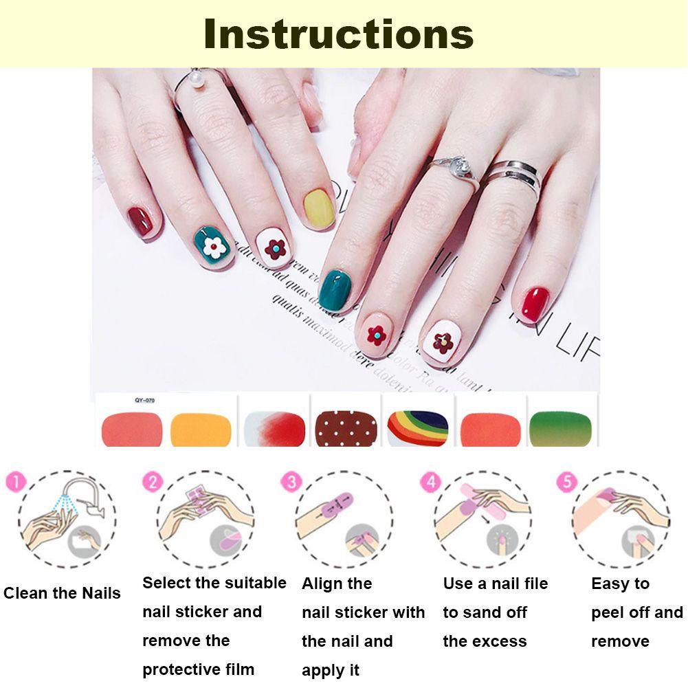 Miếng Dán Trang Trí Móng Tay Hình Hoa 3D DIY