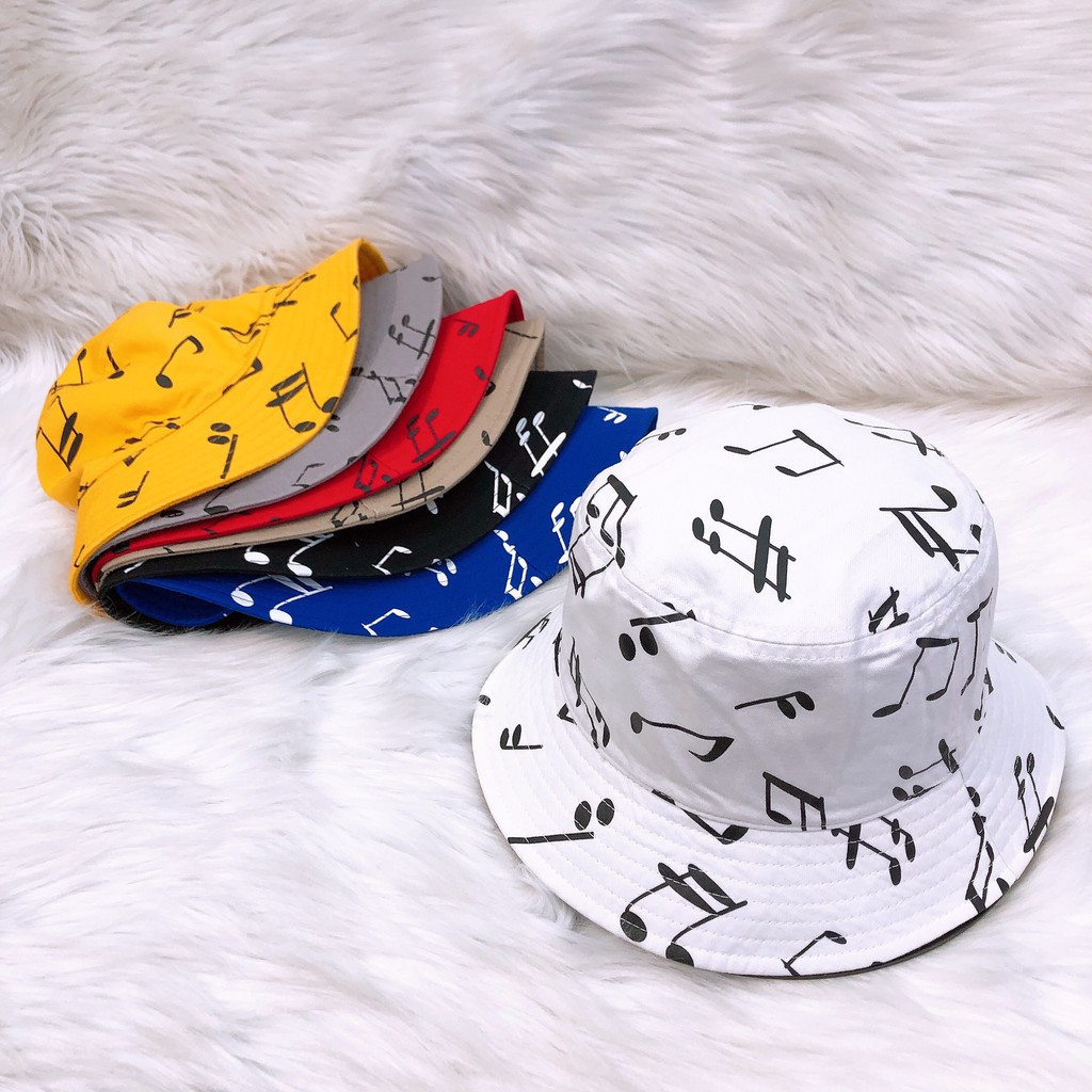 Nón Bucket Nam Nốt Nhạc Duy Ngọc Cao Cấp size 56 phù hợp với người lớn và bé lớn - UNISEX (5891)