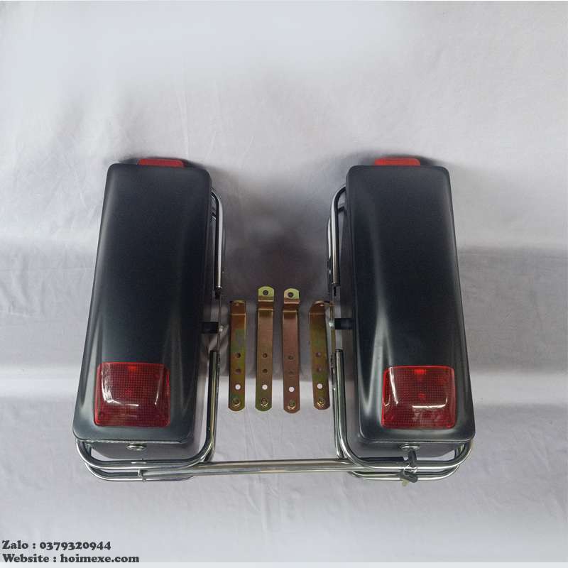 Cặp thùng hông đen nhám có khung bao quanh full phụ kiện