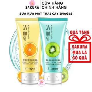 Sữa rửa mặt nội địa trung IMAGES chiết xuất trái cây tạo bọt làm sạch trắng da mềm mịn nam nữ nội địa trung SAKURA 120g