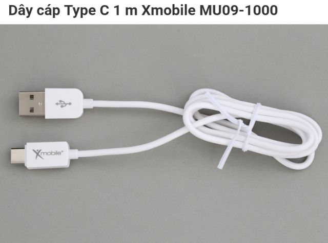 Cáp sạc USB Type C Xmobile Mu09-1000 (TGDD)