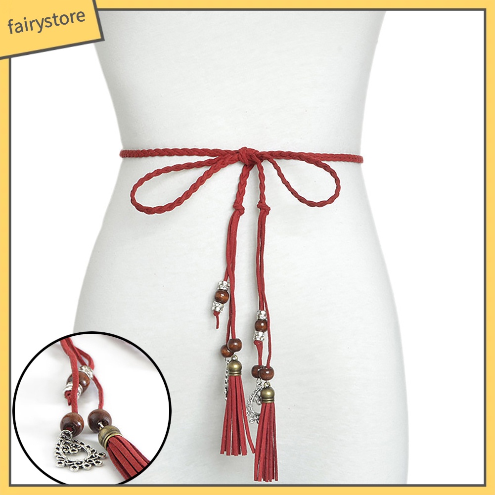 Thắt Lưng Dây Bện Đính Hạt Thiết Kế Tinh Tế