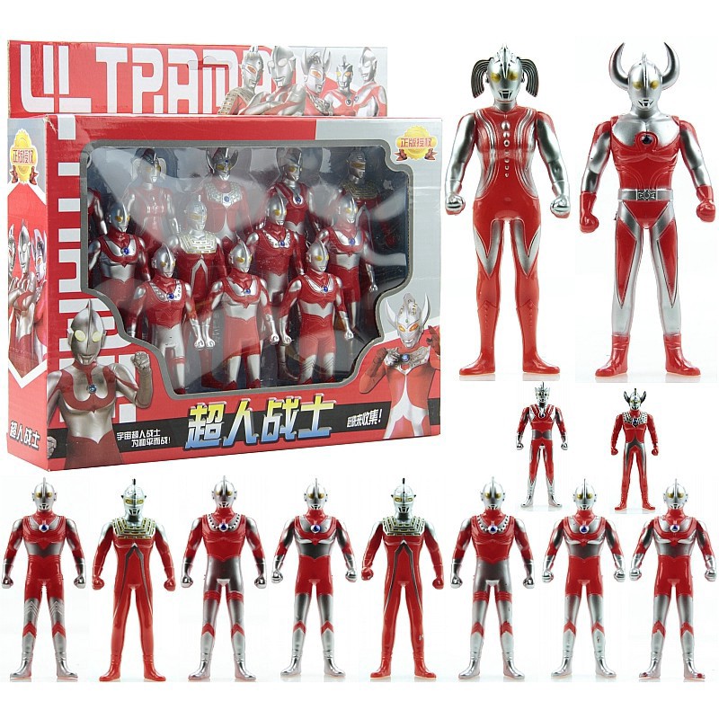 Đồ Chơi Mô Hình Nhân Vật Ultraman 12 Trong 1