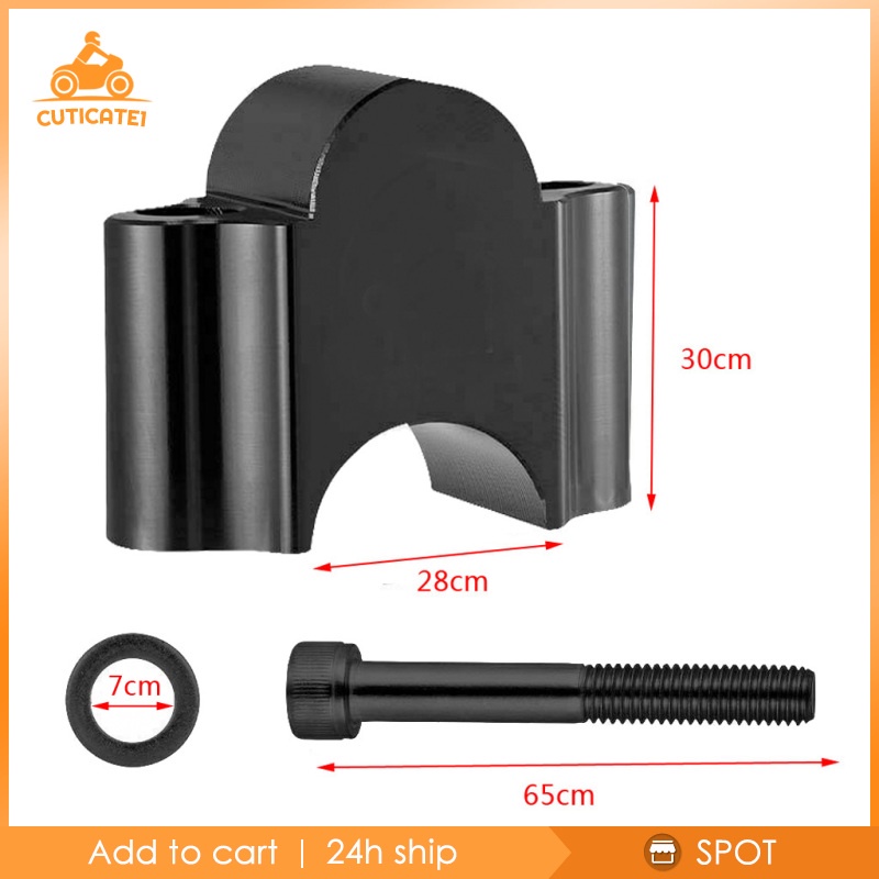 1 Giá Đỡ Nâng Tay Lái Xe Máy Bằng Nhôm Màu Đen 1-1 / 8 "