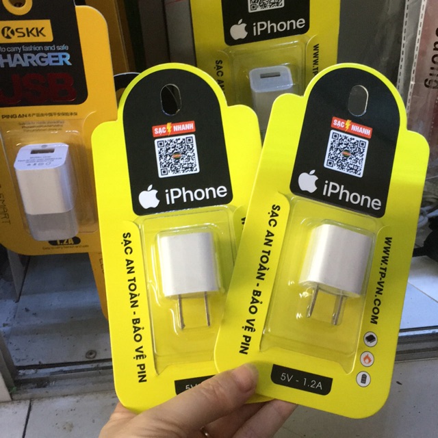 Củ sạc iPhone 5v -1.2A