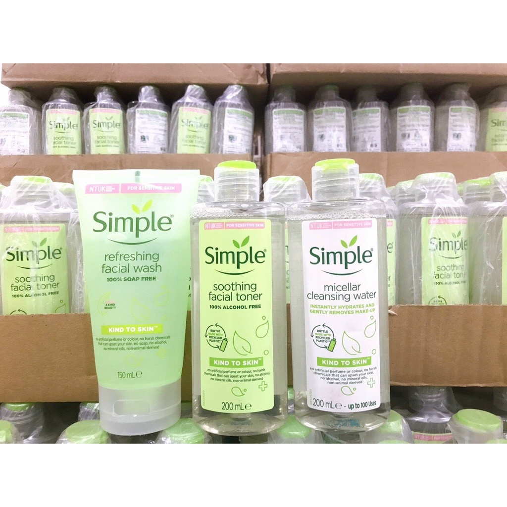 NƯỚC TẨY TRANG SIMPLE MICELLAR 200ML