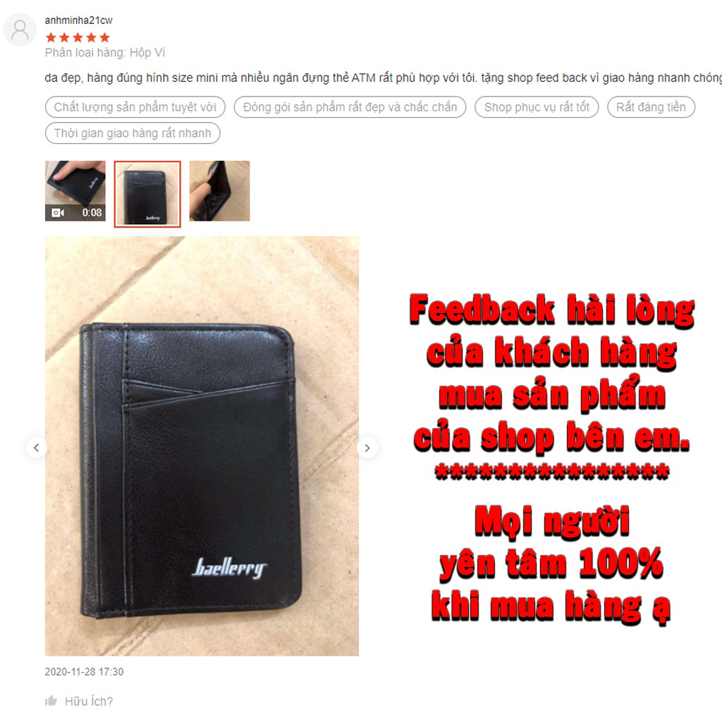 Ví Nam Mini Siêu Nhỏ Gọn Mỏng Nhẹ Bỏ Túi Quần Tiện Lợi Để Vừa Chứng Minh Thư, Nhiều Ngăn Đề Thẻ | BigBuy360 - bigbuy360.vn