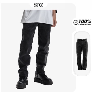 Quần Jeans Baggy Nam Ống Suông Rộng Dáng Đứng Snazzy Straight Grey