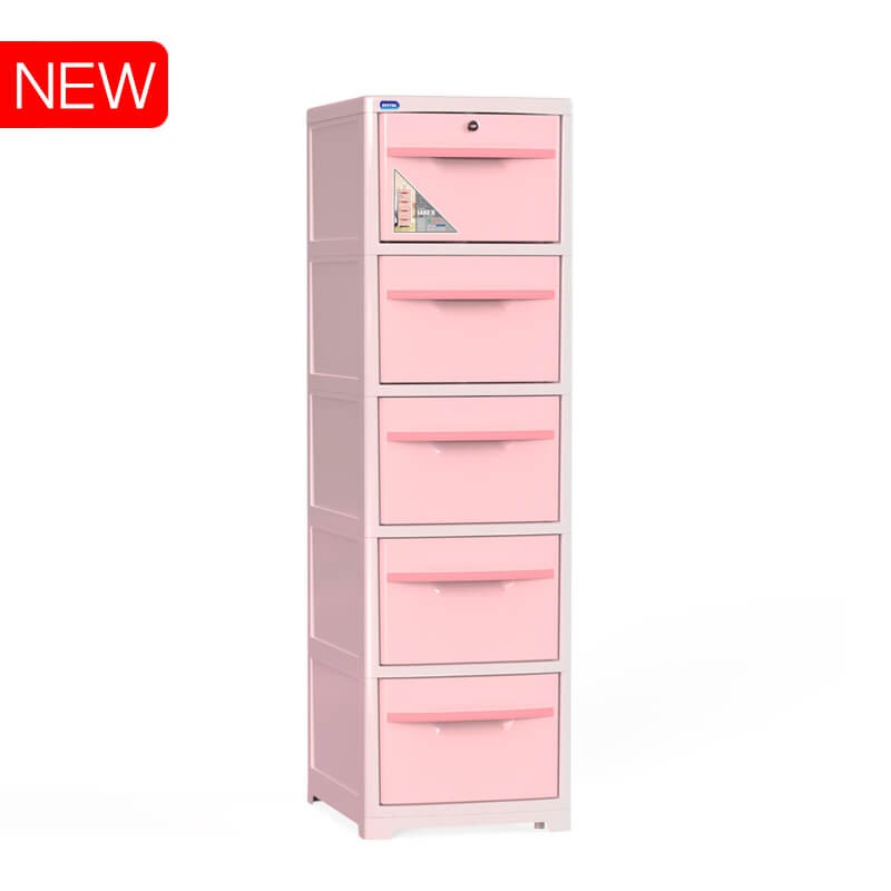 Tủ nhựa 5 ngăn Duy Tân Sake New 38 x 45 x 128 cm-Bảo hành 10 năm | BigBuy360 - bigbuy360.vn