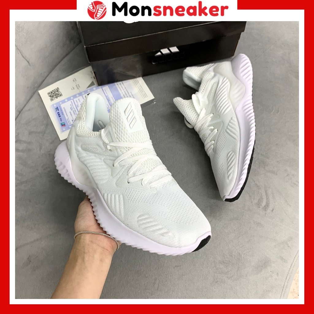 Giày Thể Thao Nam Nữ, Giày Sneaker Alphabounce Beyond Trắng Cao Cấp [Full Box + Bill]